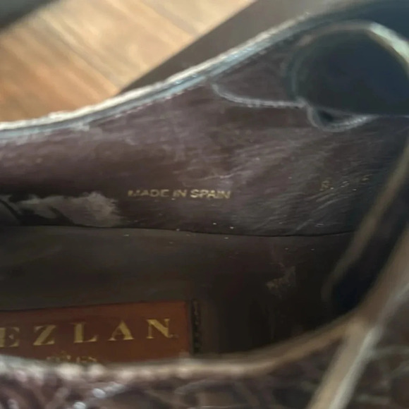 Mezlan men’s Crocodile shoes Size 12 - Picture 8 of 9